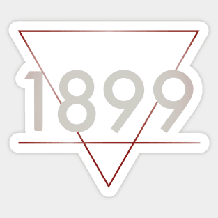 1899 Red Logo Sticker